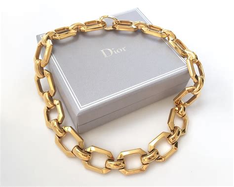 christian dior necklace real gold|genuine christian dior necklace.